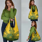 Custom Australia Matildas Grocery Bag Aussie Aboriginal Gold Version
