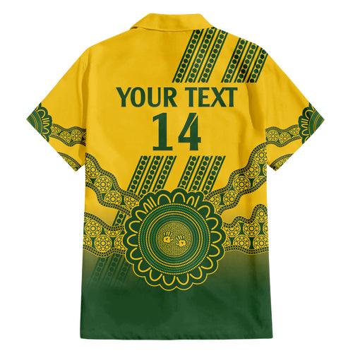 Custom Australia Matildas Hawaiian Shirt Aussie Aboriginal Gold Version