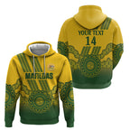Custom Australia Matildas Hoodie Aussie Aboriginal Gold Version