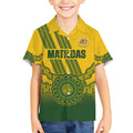Custom Australia Matildas Kid Hawaiian Shirt Aussie Aboriginal Gold Version