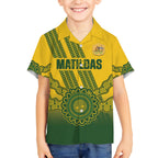 Custom Australia Matildas Kid Hawaiian Shirt Aussie Aboriginal Gold Version