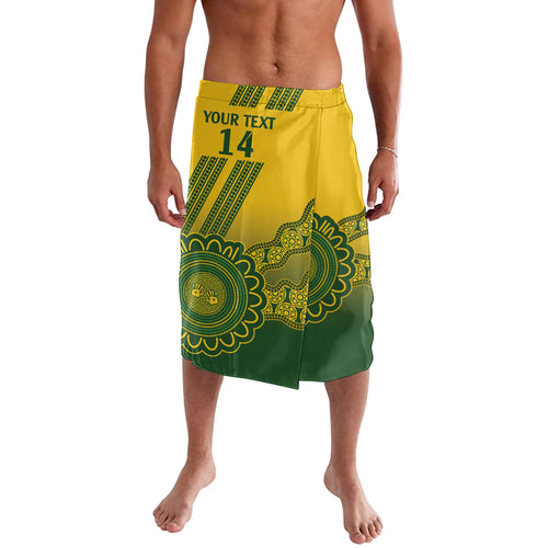 Custom Australia Matildas Lavalava Aussie Aboriginal Gold Version