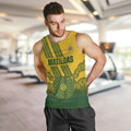 Custom Australia Matildas Men Tank Top Aussie Aboriginal Gold Version