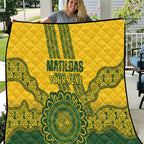 Custom Australia Matildas Quilt Aussie Aboriginal Gold Version
