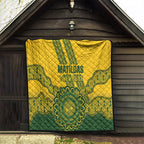 Custom Australia Matildas Quilt Aussie Aboriginal Gold Version