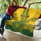 Custom Australia Matildas Quilt Aussie Aboriginal Gold Version