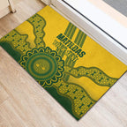 Custom Australia Matildas Rubber Doormat Aussie Aboriginal Gold Version