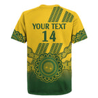 Custom Australia Matildas Rugby Jersey Aussie Aboriginal Gold Version