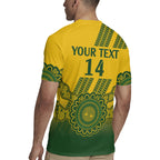 Custom Australia Matildas Rugby Jersey Aussie Aboriginal Gold Version