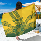 Custom Australia Matildas Sarong Aussie Aboriginal Gold Version