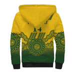 Custom Australia Matildas Sherpa Hoodie Aussie Aboriginal Gold Version