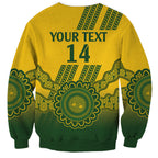 Custom Australia Matildas Sweatshirt Aussie Aboriginal Gold Version