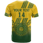 Custom Australia Matildas T Shirt Aussie Aboriginal Gold Version