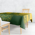 Custom Australia Matildas Tablecloth Aussie Aboriginal Gold Version