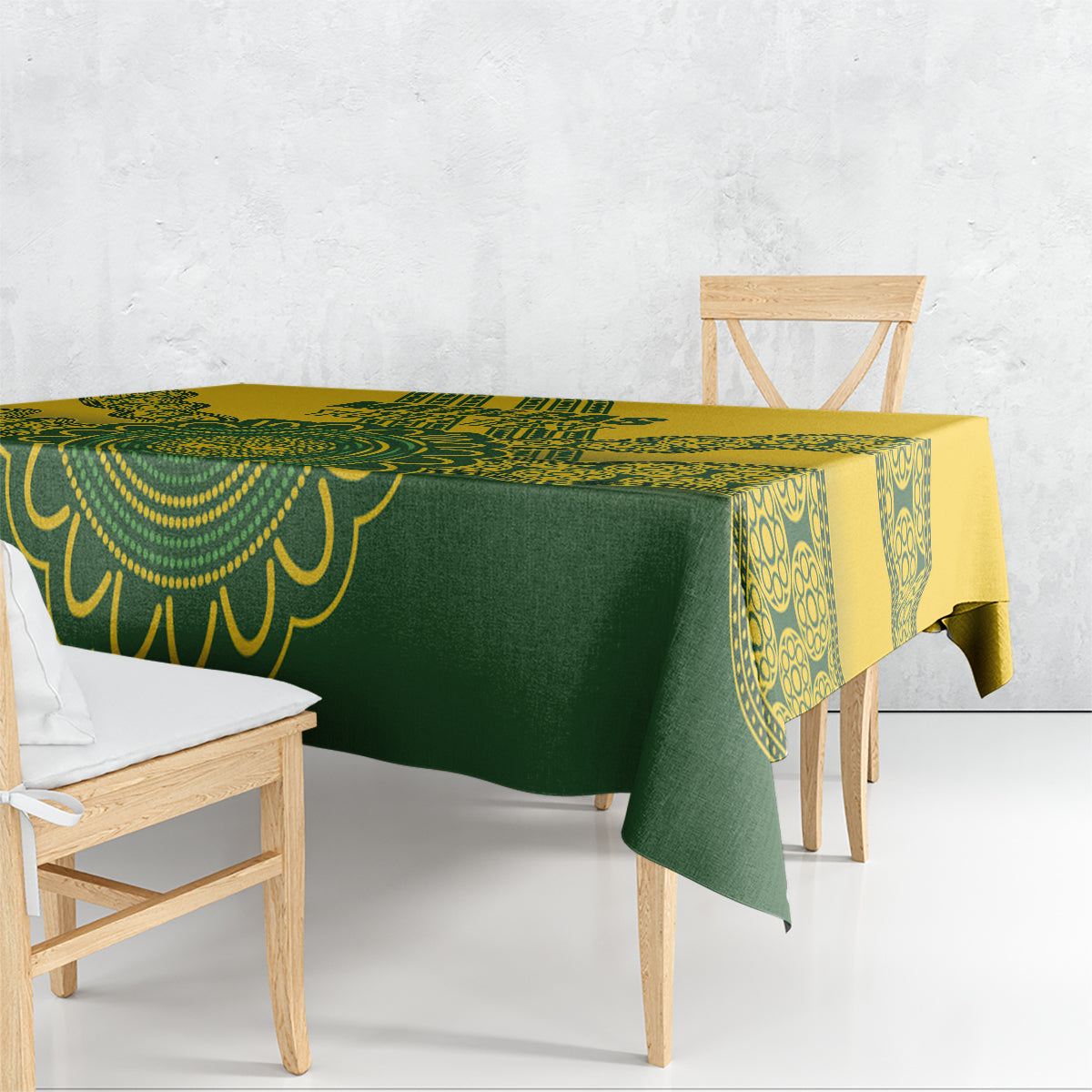 Custom Australia Matildas Tablecloth Aussie Aboriginal Gold Version