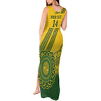 Custom Australia Matildas Tank Maxi Dress Aussie Aboriginal Gold Version