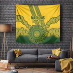Custom Australia Matildas Tapestry Aussie Aboriginal Gold Version