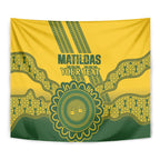 Custom Australia Matildas Tapestry Aussie Aboriginal Gold Version