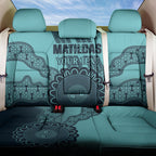 Custom Australia Matildas Back Car Seat Cover Aussie Aboriginal Turquoise Version