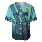 Custom Australia Matildas Baseball Jersey Aussie Aboriginal Turquoise Version