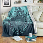 Custom Australia Matildas Blanket Aussie Aboriginal Turquoise Version