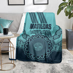 Custom Australia Matildas Blanket Aussie Aboriginal Turquoise Version
