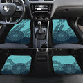 Custom Australia Matildas Car Mats Aussie Aboriginal Turquoise Version