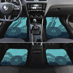 Custom Australia Matildas Car Mats Aussie Aboriginal Turquoise Version