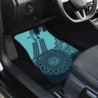 Custom Australia Matildas Car Mats Aussie Aboriginal Turquoise Version