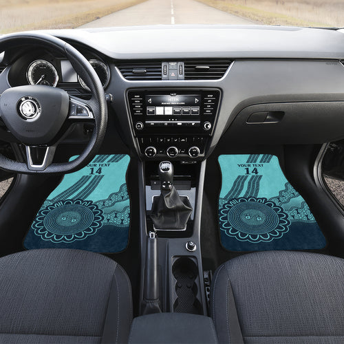 Custom Australia Matildas Car Mats Aussie Aboriginal Turquoise Version