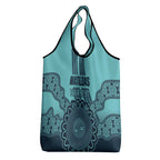 Custom Australia Matildas Grocery Bag Aussie Aboriginal Turquoise Version