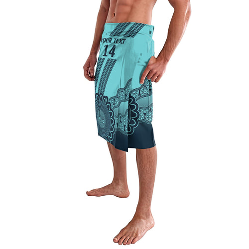 Custom Australia Matildas Lavalava Aussie Aboriginal Turquoise Version