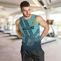 Custom Australia Matildas Men Tank Top Aussie Aboriginal Turquoise Version