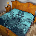 Custom Australia Matildas Quilt Aussie Aboriginal Turquoise Version