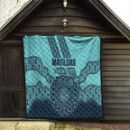 Custom Australia Matildas Quilt Aussie Aboriginal Turquoise Version