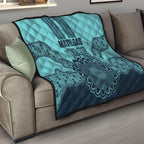 Custom Australia Matildas Quilt Aussie Aboriginal Turquoise Version