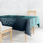 Custom Australia Matildas Tablecloth Aussie Aboriginal Turquoise Version