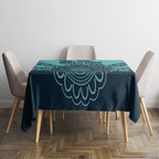 Custom Australia Matildas Tablecloth Aussie Aboriginal Turquoise Version
