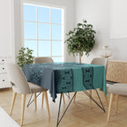 Custom Australia Matildas Tablecloth Aussie Aboriginal Turquoise Version