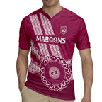 Custom QLD Maroons Rugby Rugby Jersey Aussie Aboriginal Mix Polynesian Pattern