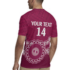 Custom QLD Maroons Rugby Rugby Jersey Aussie Aboriginal Mix Polynesian Pattern