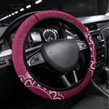 Custom QLD Maroons Rugby Steering Wheel Cover Aussie Aboriginal Mix Polynesian Pattern