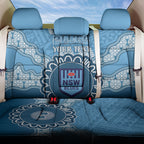 Custom NSW Blues Rugby Back Car Seat Cover Aussie Aboriginal Mix Polynesian Pattern