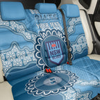 Custom NSW Blues Rugby Back Car Seat Cover Aussie Aboriginal Mix Polynesian Pattern