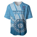 Custom NSW Blues Rugby Baseball Jersey Aussie Aboriginal Mix Polynesian Pattern