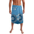 Custom NSW Blues Rugby Lavalava Aussie Aboriginal Mix Polynesian Pattern