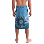 Custom NSW Blues Rugby Lavalava Aussie Aboriginal Mix Polynesian Pattern