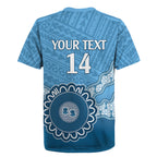 Custom NSW Blues Rugby Rugby Jersey Aussie Aboriginal Mix Polynesian Pattern
