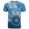 Custom NSW Blues Rugby T Shirt Aussie Aboriginal Mix Polynesian Pattern