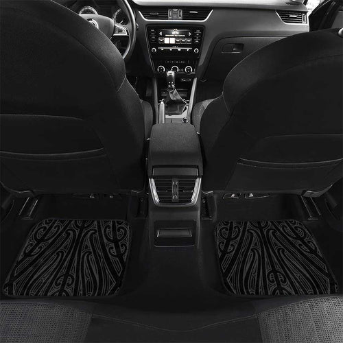 Personalised New Zealand Billiards Car Mats Maori Fern On Fire 8 Ball - Aussie Hoodie